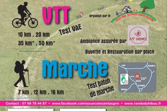 Rando du Hibou à Saint-Aupre : randonnée VTT et pédestre soutenue par Mondovélo Voiron dans le Parc naturel de Chartreuse.