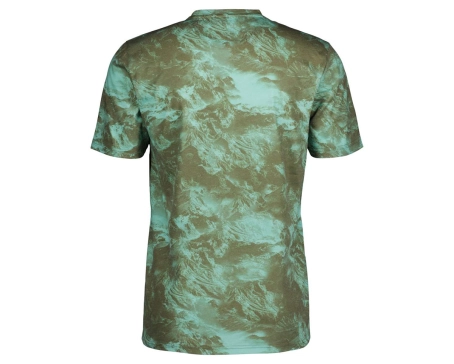 T-shirt manches courtes Homme DRI TIE DYE Vert Foin