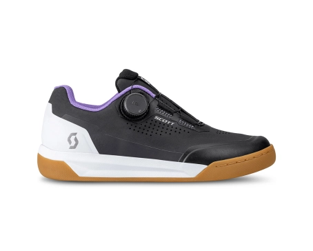 Chaussures VTT Femme MTB VOLT EVO FLAT BOA® Noir/Blanc