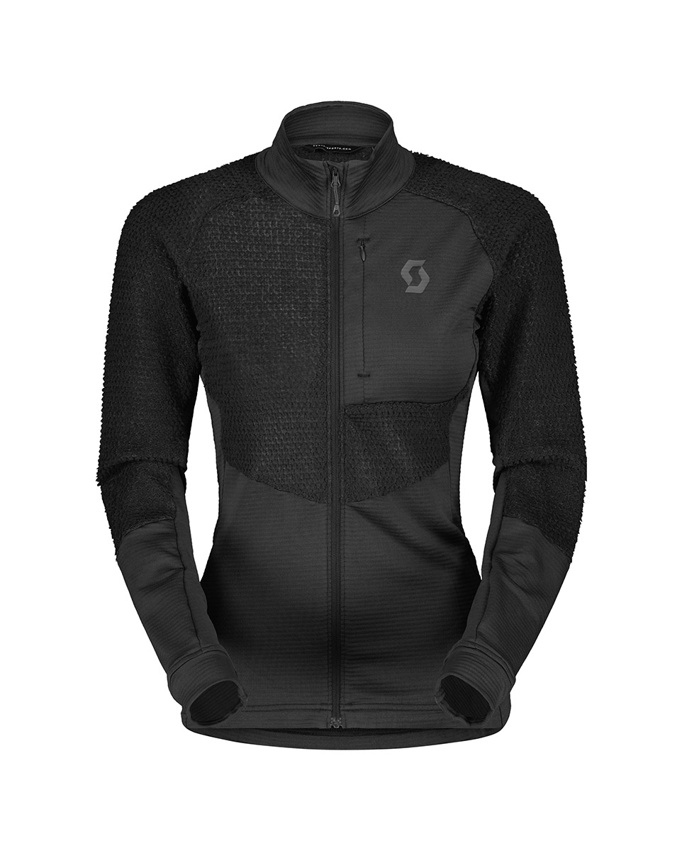 Veste polaire Femme EXPLORAIR ALPHA RAW Noir