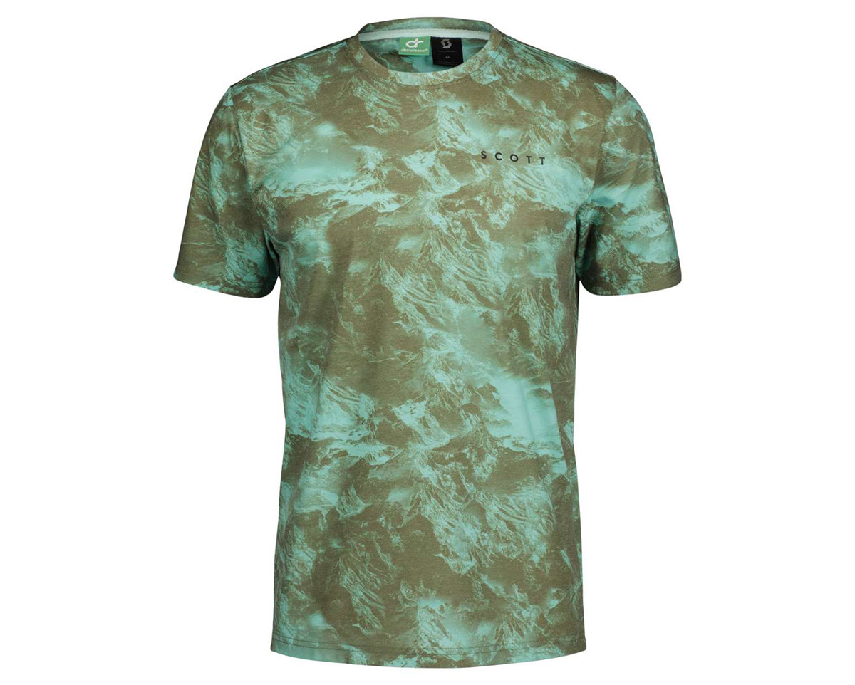 T-shirt manches courtes Homme DRI TIE DYE Vert Foin