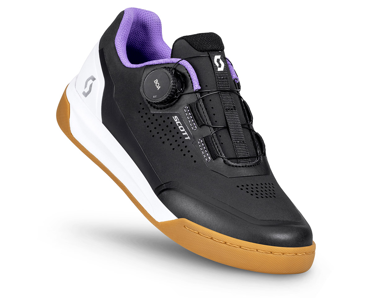 Chaussures VTT Femme MTB VOLT EVO FLAT BOA® Noir/Blanc